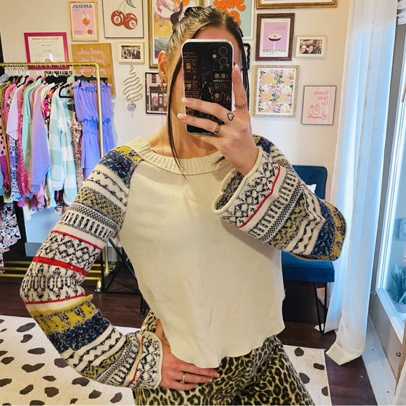 Free People Tops - Free People Boho Fairground Thermal Top